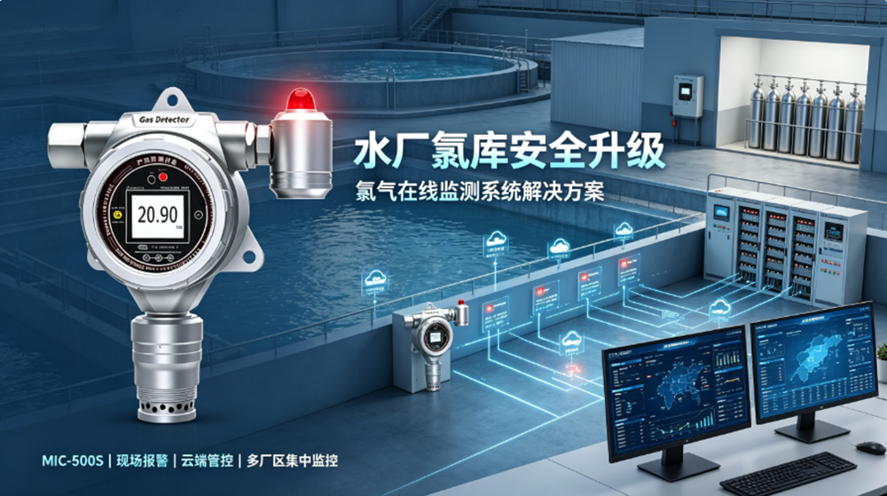 逸云天氯气在线监测系统落地多家自来水厂